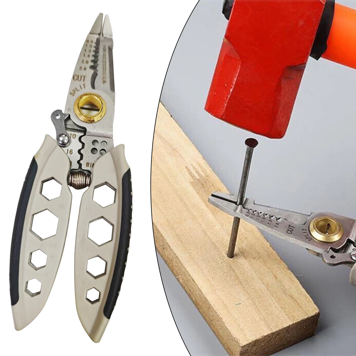 

7-inch Upgrate Wire Stripper Tools Multitool Plier Crimper Cable Cutter Stripping Tool Crimping Pliers Terminal