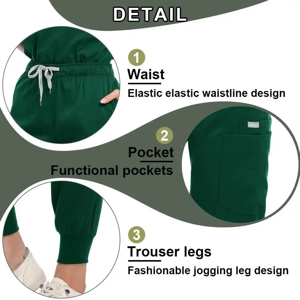 Duże rozmiary uniformów medycznych dla lekarzy i pielęgniarek, komplety scrubów typu jogger, akcesoria szpitalne, odzież do sali operacyjnej, kombinezony chirurgiczne, odzież robocza, nowe