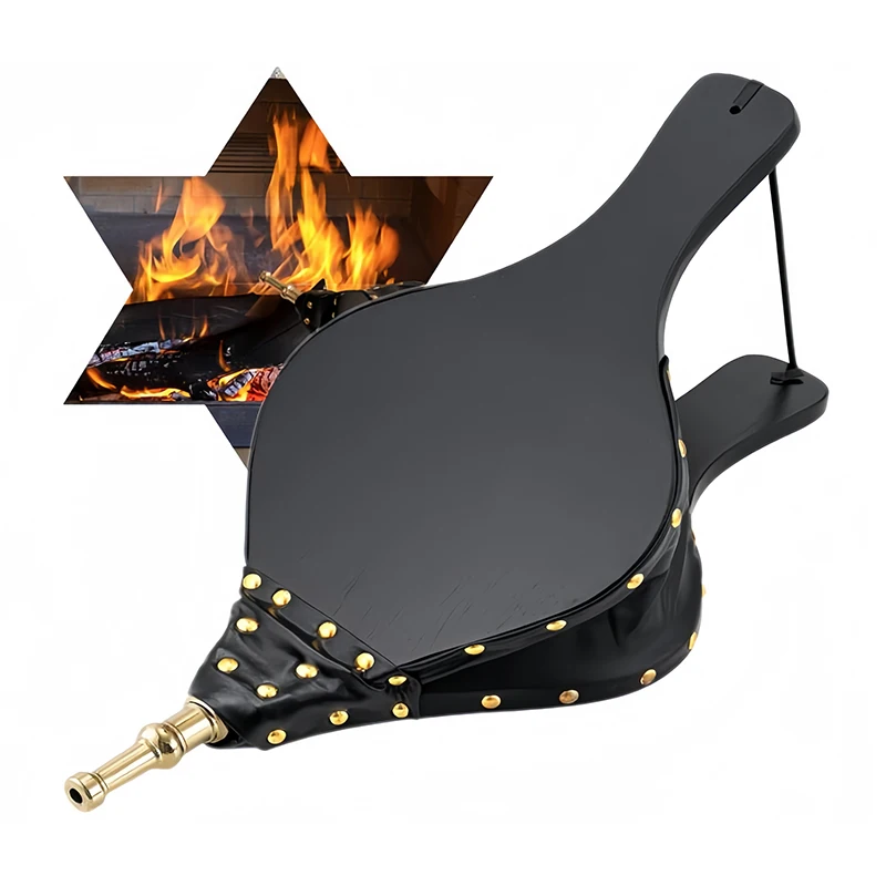 暖炉用手動薪エアブロワー,屋外キャンプ用ブロワー,バーベキューとしても使用,ブラシポンプとしても使用できます