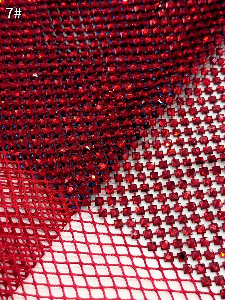 Luxury 2025 High Quality African Lace Fabric  Mesh Lace heavy stones Embroidered Lace Fabric For Party Dress Sewing