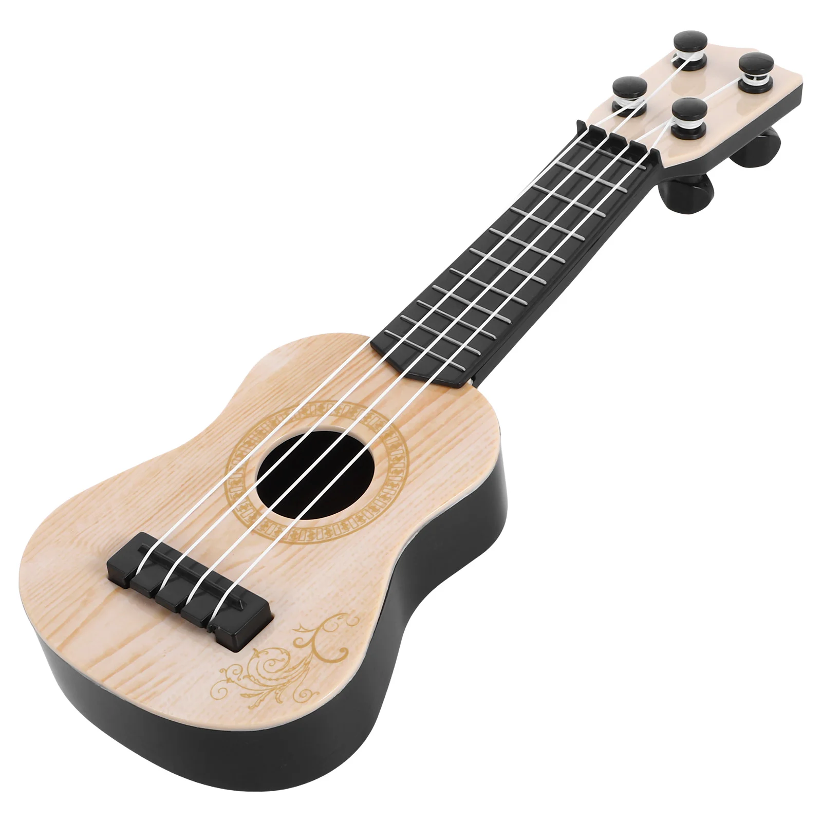 Toys Ukulele Plastic Model Instruments Kids Guitar Musical Children Models Beige Simulation Baby