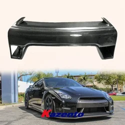 For Nissan R35 GTR 2012-2016 OE Carbon Fiber Front Bumper Center Nose Cover Grille