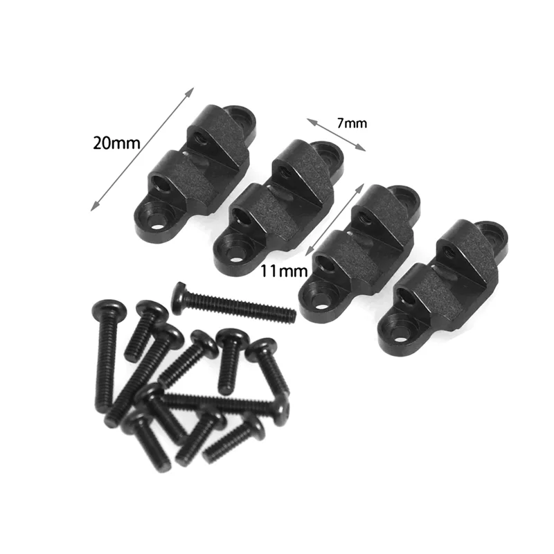 A04F-RC ترقية السيارة السفلى امتصاص الصدمات تصاعد عدة ل LOSI 1/18 Mini LMT 4X4 نحى شاحنة كبيرة RC سيارة ترقية أجزاء Blac #6