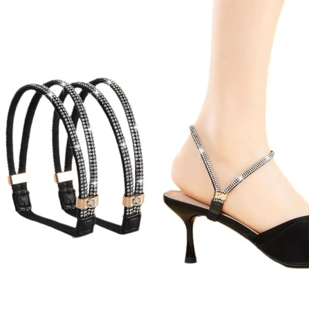 

Bright Rhinestone Women Shoelaces Bundle Anti-dropping heel Elastic Bundle Shoelace Ankle Holding Anti-skid Bundle Laces