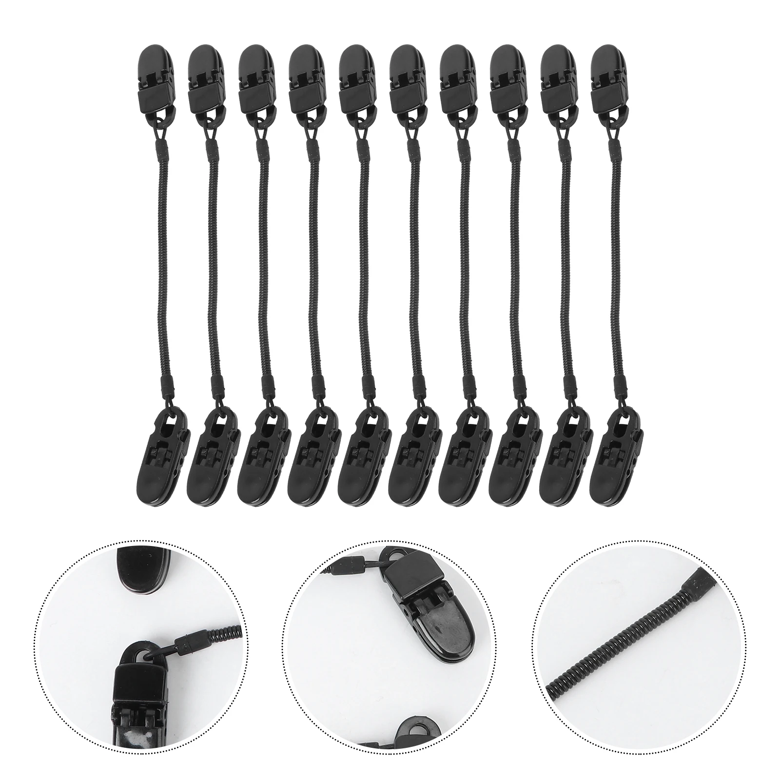 

10 Pcs Windproof Hood Clip Hat for Outdoor Enthusiasts Fishing Retainer Cap Windy Weather Clips