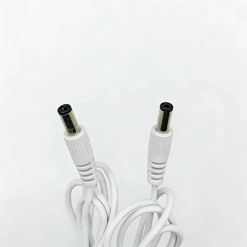 100cm white USB male to DC male port 5.5x2.1mm 2.5mm Charging power Cable Barrel Connector USB 2.0 DC5V