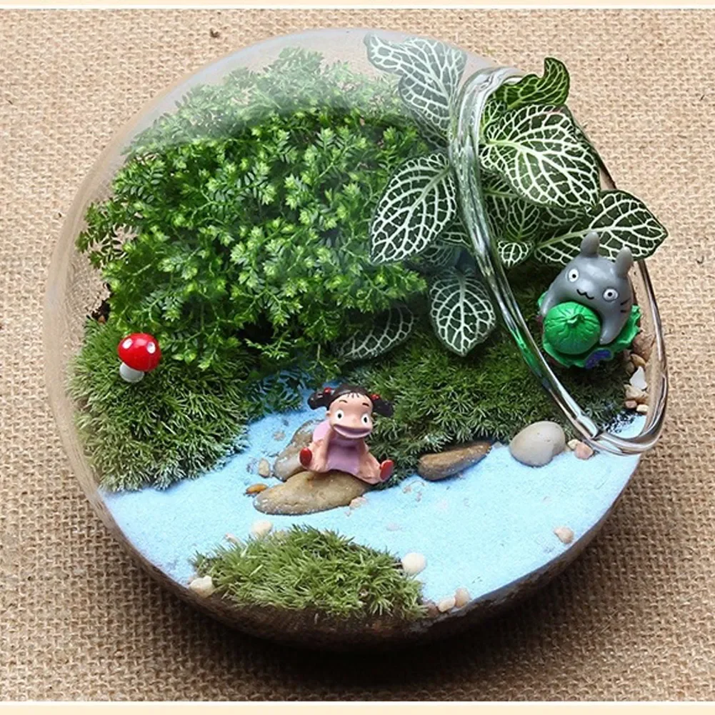 Sáng Tạo Trong Suốt Rõ Nét Bóng Lọ Thủy Tinh Bauble Bóng Micro Phong Cảnh Không Vật Có Terrarium Mọng Nước Treo Lọ Hoa Bình Chứa
