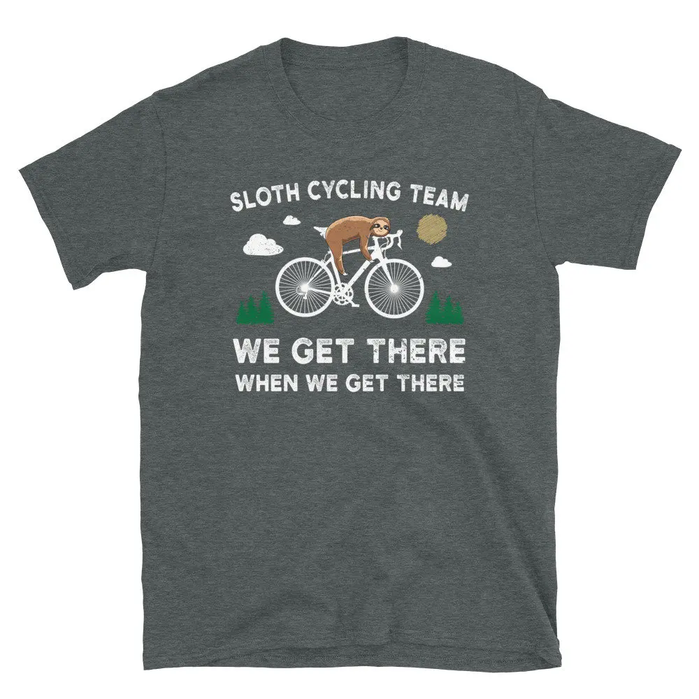 Sloth Cyclng Team T Shirt Funny Cycler S For Women Lover Cycling Cute Biking