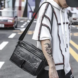 SENOFAN Shoulder Bag Men Multifunction Cow Genuine Leather Crossbody Messenger Bags For Man Big Capacity Travel Ipad Pocket Male