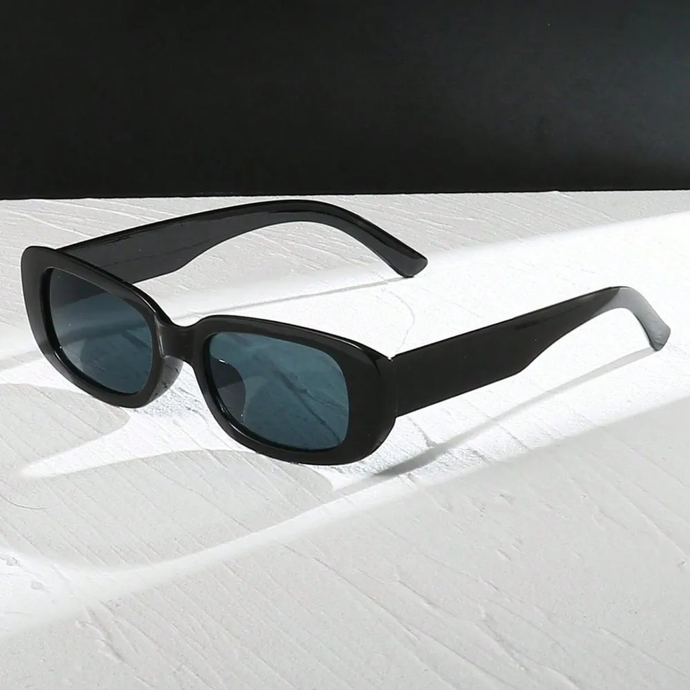 1/4pcs New Small Square Sunglasses Women Men Trendy Vintage Hip Hop Square Black Sun Glasses Female Brand Eyewear UV400