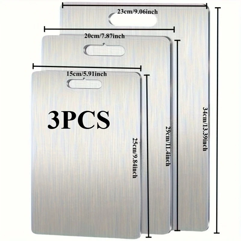 

Антибактериальная разделочная доска с защитой от плесени, немецкая разделочная доска из нержавеющей стали для тяжелых нагрузок, большой нескользящий кухонный коврик для нарезки