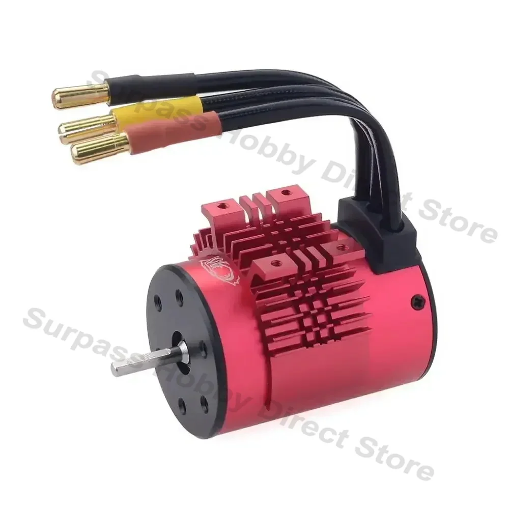 Surpass Hobby 3670 Brushless Motor Waterproof Engine w/ 120A ESC T/XT60 Plug Combo for 1/10 1/8 RC Car Boat Buggy Racing Monster