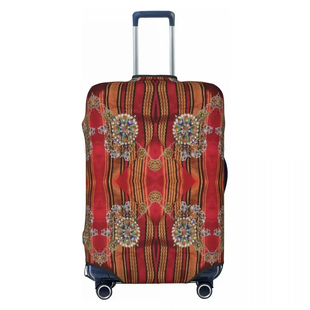 

Custom Amazigh Kabyle Jewelry Luggage Cover Africa Berber Ethnic Style Travel Suitcase Protective Covers Suit For 18-32 inch