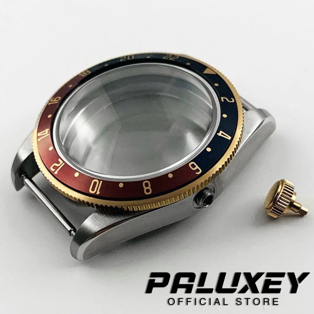BB58 39MM Rose Gold Waterproof Domed Sapphire Crystal Watch Case Suitable for NH34 NH35 NH36 NH38 ETA 2824 PT5000 Movement 20ATM - view 5