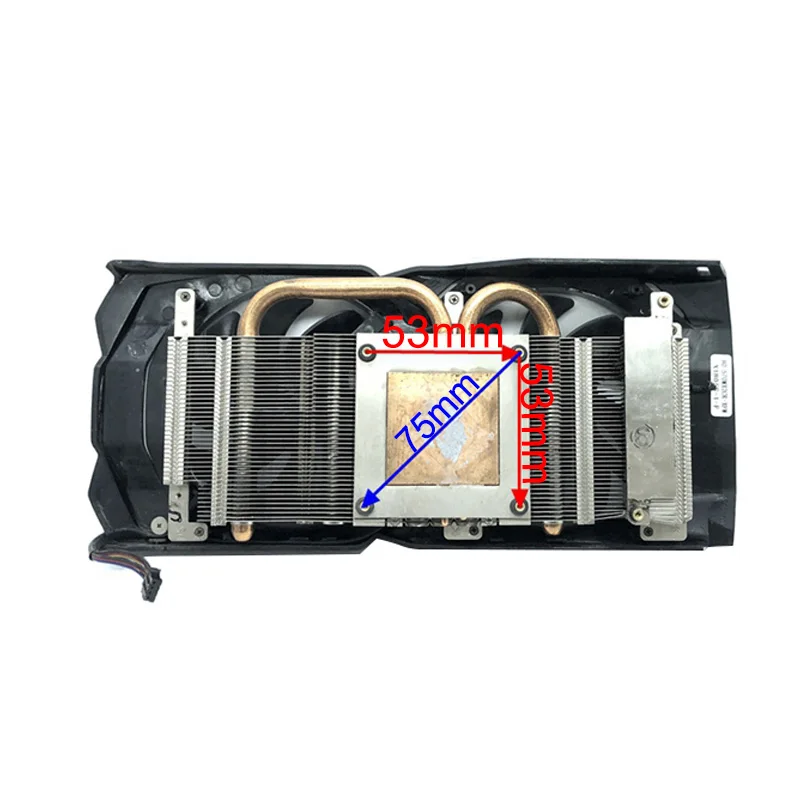 Disipador de calor para XFX RX 580 2048SP 470D 570 8GB GPU, tarjeta de vídeo gráfica, ventilador de radiador con funda, 85mm, CF9010H12S