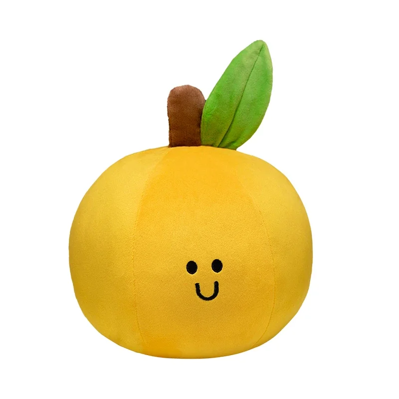 Comodo giocattolo di peluche di frutta Cartone animato Kawaii Pomodoro Mela Pera Arancia Cachi Morbido cuscino Placare Ragazze Baby Doll Regalo di Natale