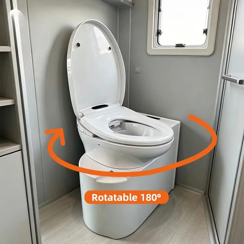 Eco‑Friendly RV Smart Electronic Toilet, Compact Mobile WC With Bidet For Motorhome Camper, Also For Boat And Yacht Living view 2