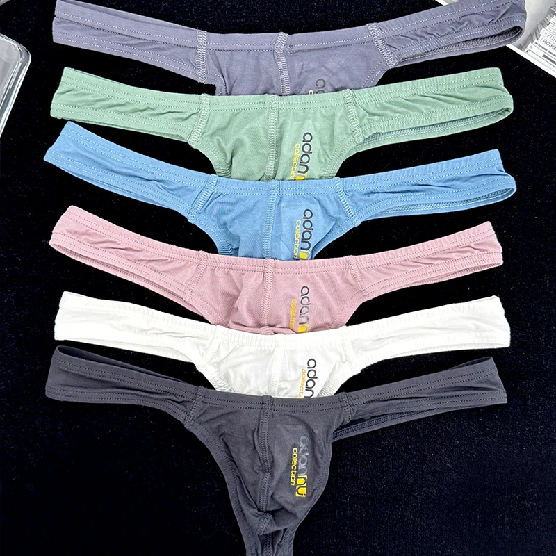 

2-Pack of Stylish Men's Thong Underwear, Sexy U-Convex, Comfortable, Thin, Breathable, Slim-Fit Thong T-Pants, Men's Underwear, Gift for Boyfriend, Gift for Husband, Birthday Present