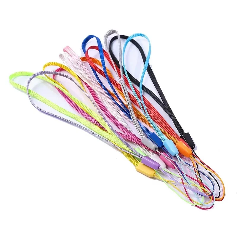 500pcs Short Mobile Phone Strap Anti-lost Broadband Wrist Lanyard Rope For Keys ID Card Holder Phone Camera Keys