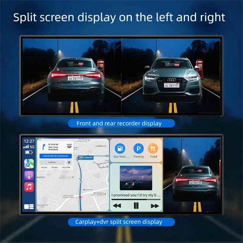 11.5 inch car multimedia 4K car recorder car video player wireless CarPlay android car system airplay cast screen