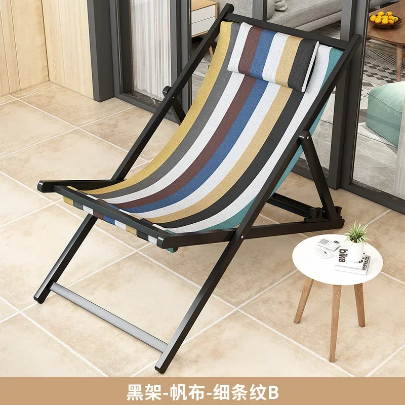 

Portable Folding Beach Chair Home Living Room Balcony Lounge Chair Outdoor Office Adjustable Nap Sillas Outdoor Furniture WKOC