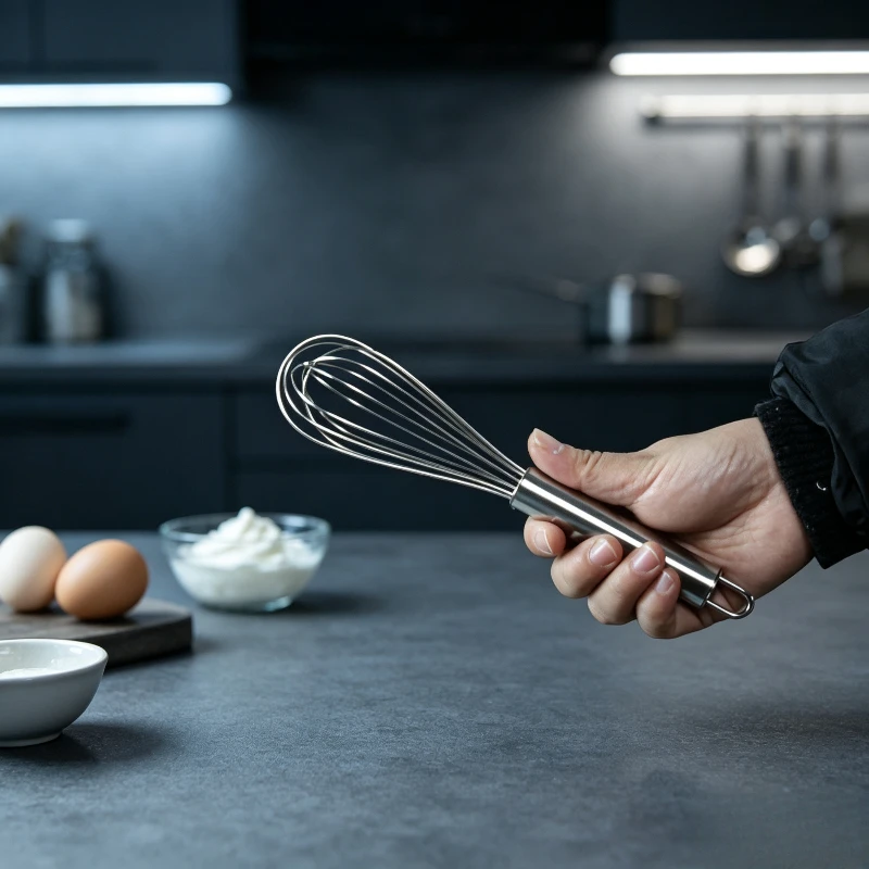 Thickened Stainless Steel Manual Egg Whisk Multi-size Hand Mixer Baking Tool for Whipping Cream Eggs and Dough Stirring