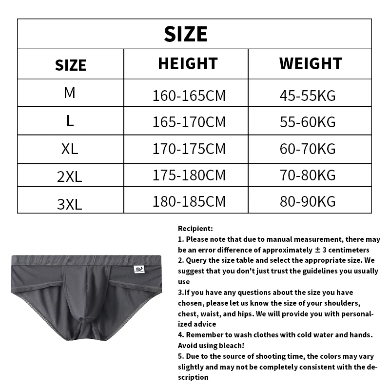 Men\'s Ice Silk Mesh New Briefs Summer Underpants Breathable Quick Drying Underwear New Shorts Triangular Panties