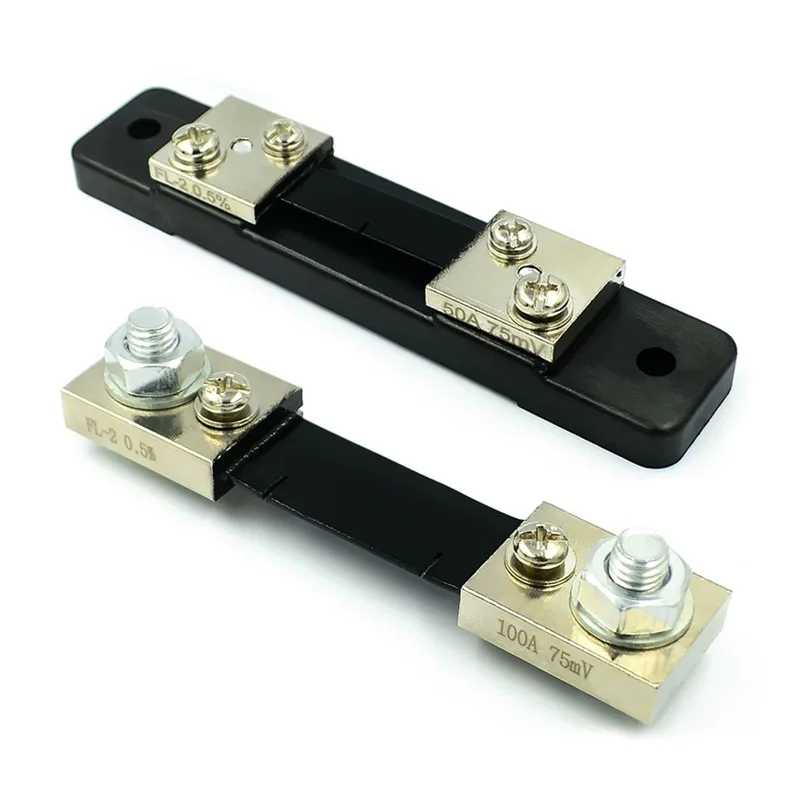 1pcs External Shunt FL-2 50A 100A 75mV Current Meter Shunt Resistor for Digital Ammeter Amp Voltmeter Wattmeter