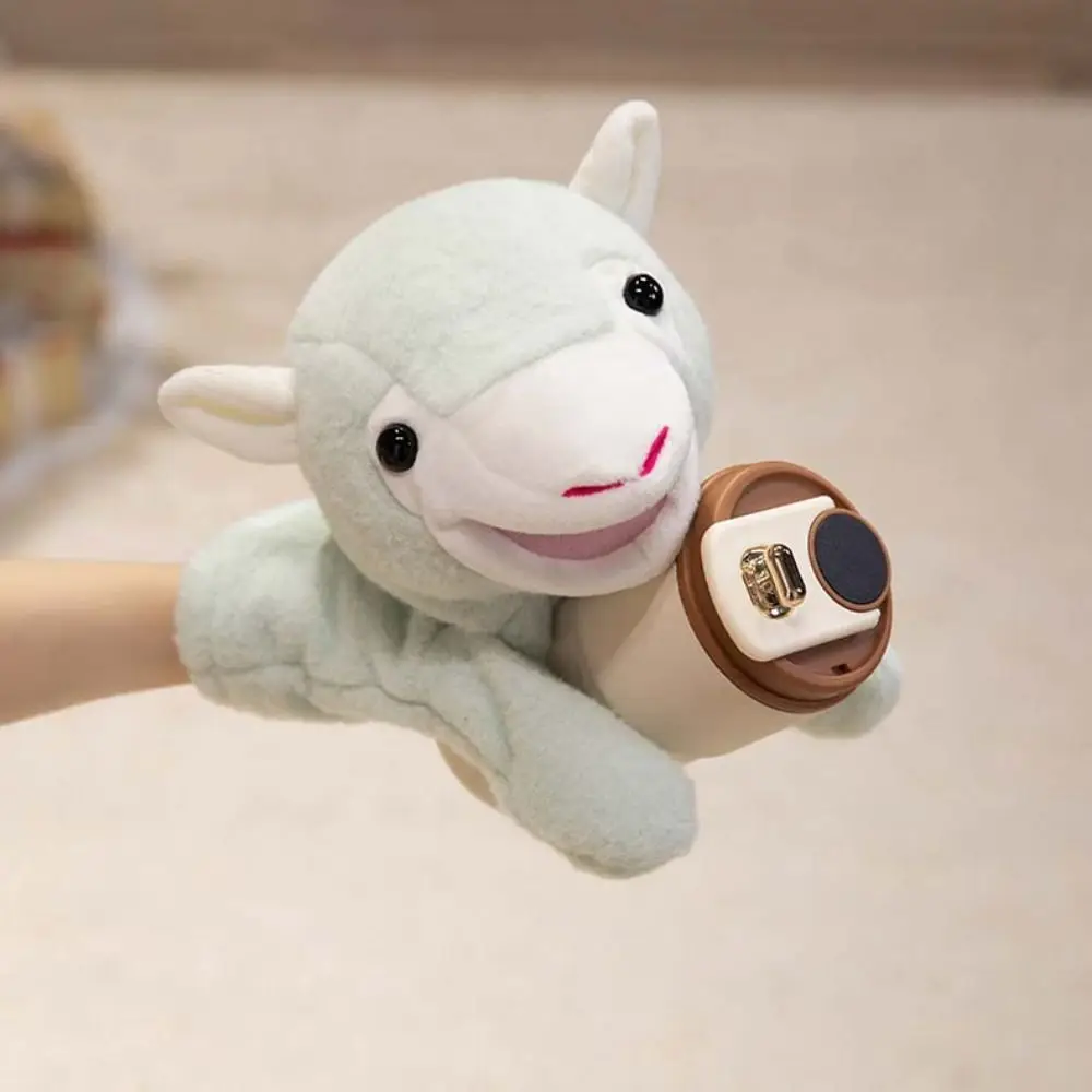 Amusing 25cm Goat Sheep Puppets Cartoon Cute Stuffed Hand Storytelling Soft Stuffed Animal Story Telling