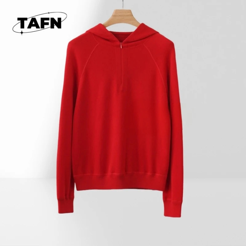 

25 кашемировых пуловеров в европейском стиле — для весны и лета, повседневная одежда, свитер с капюшоном, красивый, простой и стильныйA25191