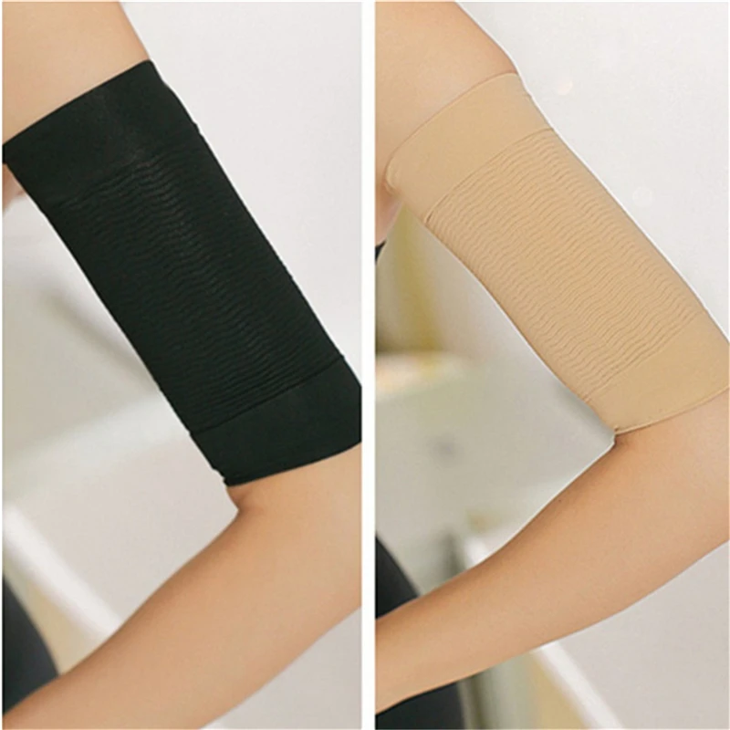 Mangas moldeadoras de brazo de compresión elástica Para mujer, ropa moldeadora de brazo adelgazante, Mangas Para Brazo, masajeador de codo para pérdida de peso, envolturas para brazos