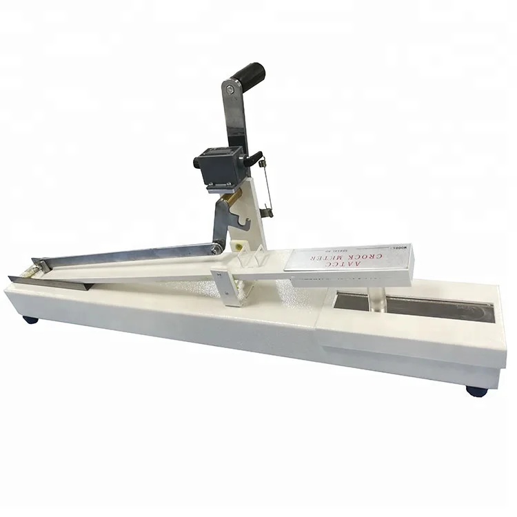 Electronic Manual Abrasion Tester Manual Crocking Decolorization Tester for Dry Wet Rubbing Measures Textile Color Fastness 220V