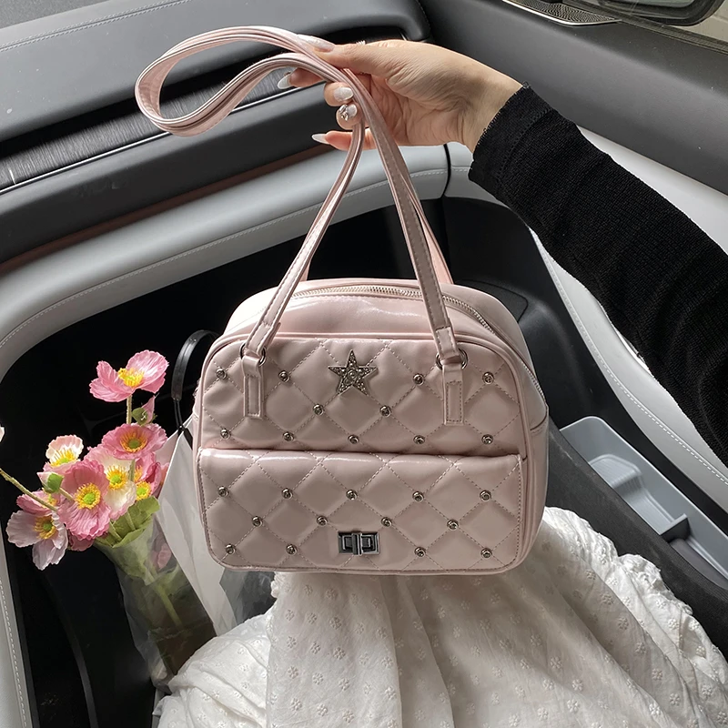 

Xiaoxiang style diamond backpack 2025 new Korean high-end fashion tote bag large capacity versatile shoulder women's bag