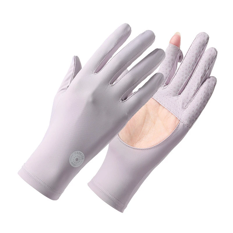 Palm Hollow Out Sonnenschutz-Handschuhe, atmungsaktive, rutschfeste Handabdeckungen mit Touchscreen-Funktion, dünne Sonnenschutzhandschuhe für das Fahren im Freien – Detail 9