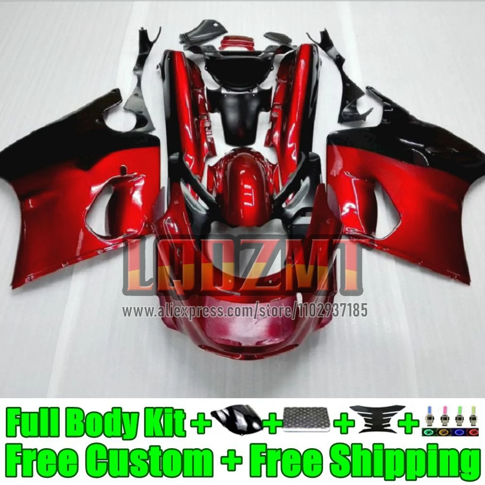 Frame For KAWASAKI NINJA ZX-11R ZX 11R ZX11 ZX-11 R 55No.6 ZZR1100 red pearl ZX11R 1990 1991 1992 ZZR 1100 90 91 92 Fairing