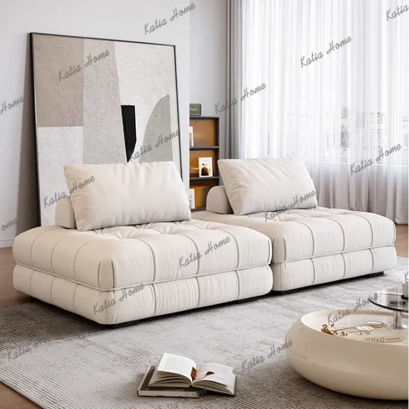 Factory Direct White Velvet Living Room Sofas European Minimalist Modern Lazy Living Room Sofas Nordic Designer Divano Da Soggio