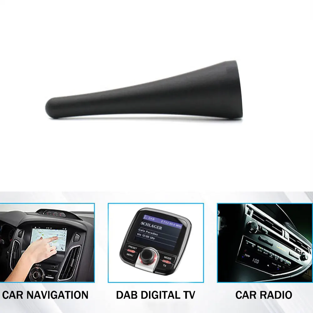 Short Stubby Antenna Mast Antenna Topper for Mazda MX5 Abarth Fiat 124 Spider 3.8 Inch Aluminum 2017 2018 2019 2021 2022