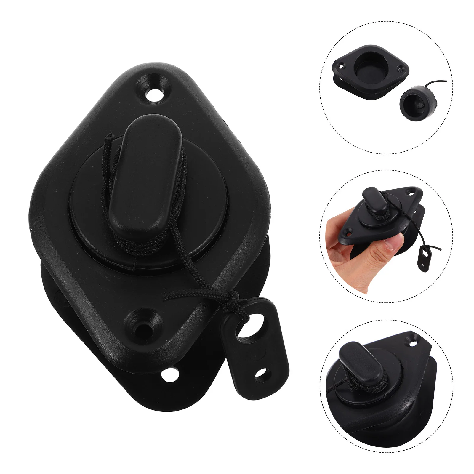 

Inflatable Boat Accessories Kayak Drain Plug Scupper Hole Plugs Marine Plug Watertight Easy Installation Compact Portable