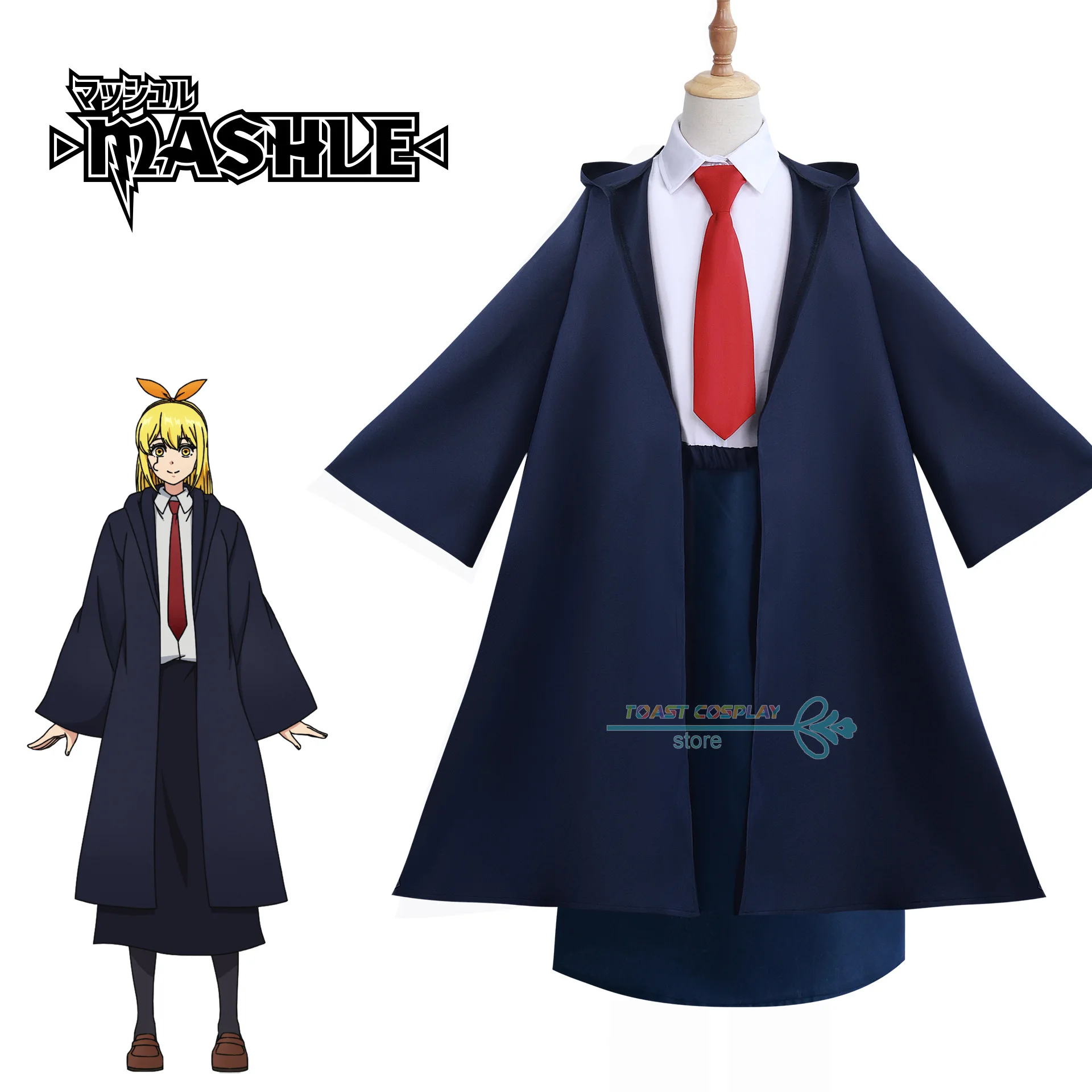 Anime Mashle: Magic and Muscles Mash burnewad Lemon Irvine Costume Cosplay Blue Easton Magic Academy Uniform Hallowen Suits