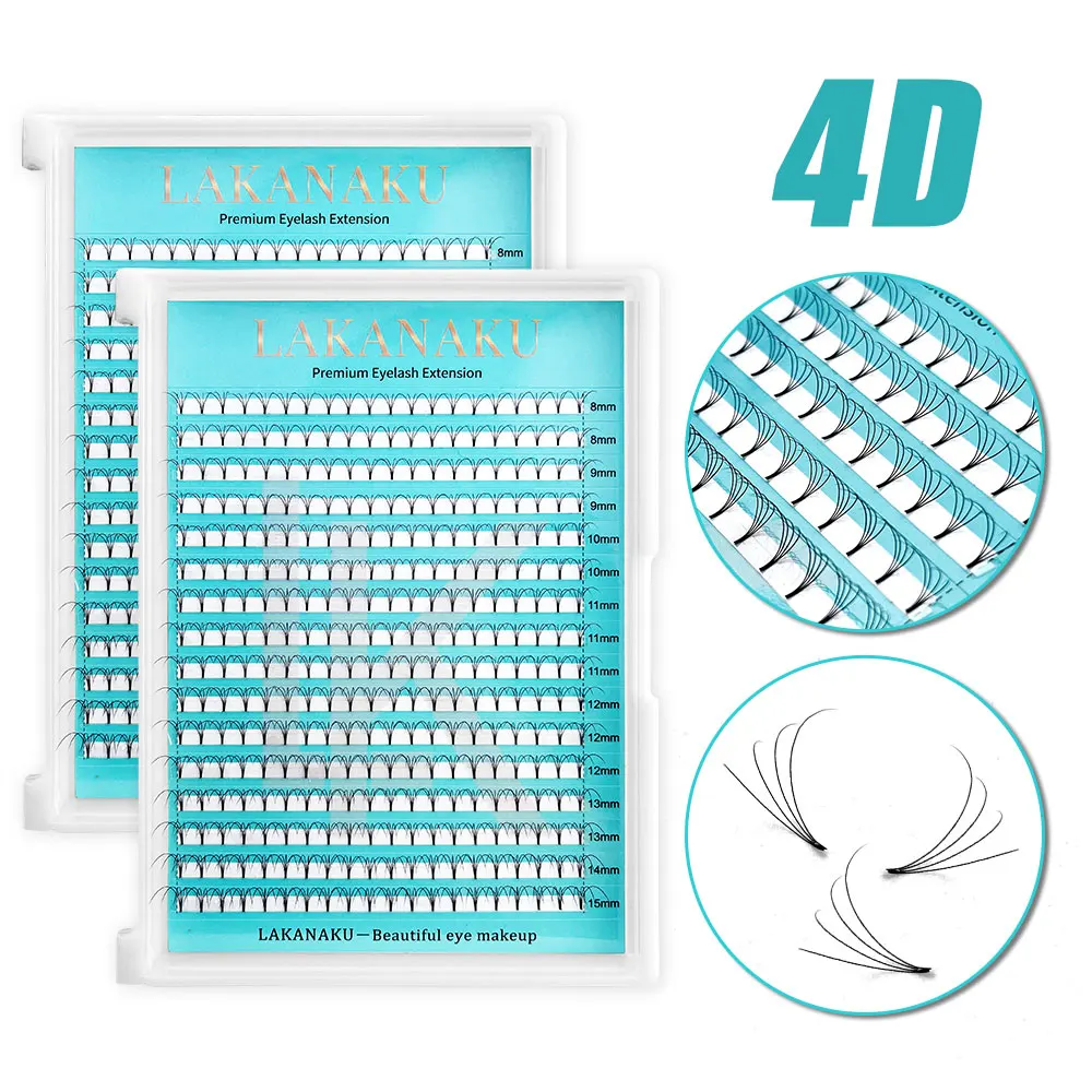 Lakanaku 320 Fans Premade Volume Fans 3D 4D 5D 6D Soft Cashmere Matte Eyelashes Large Capacity Cilios Individual Lash Extension image 3