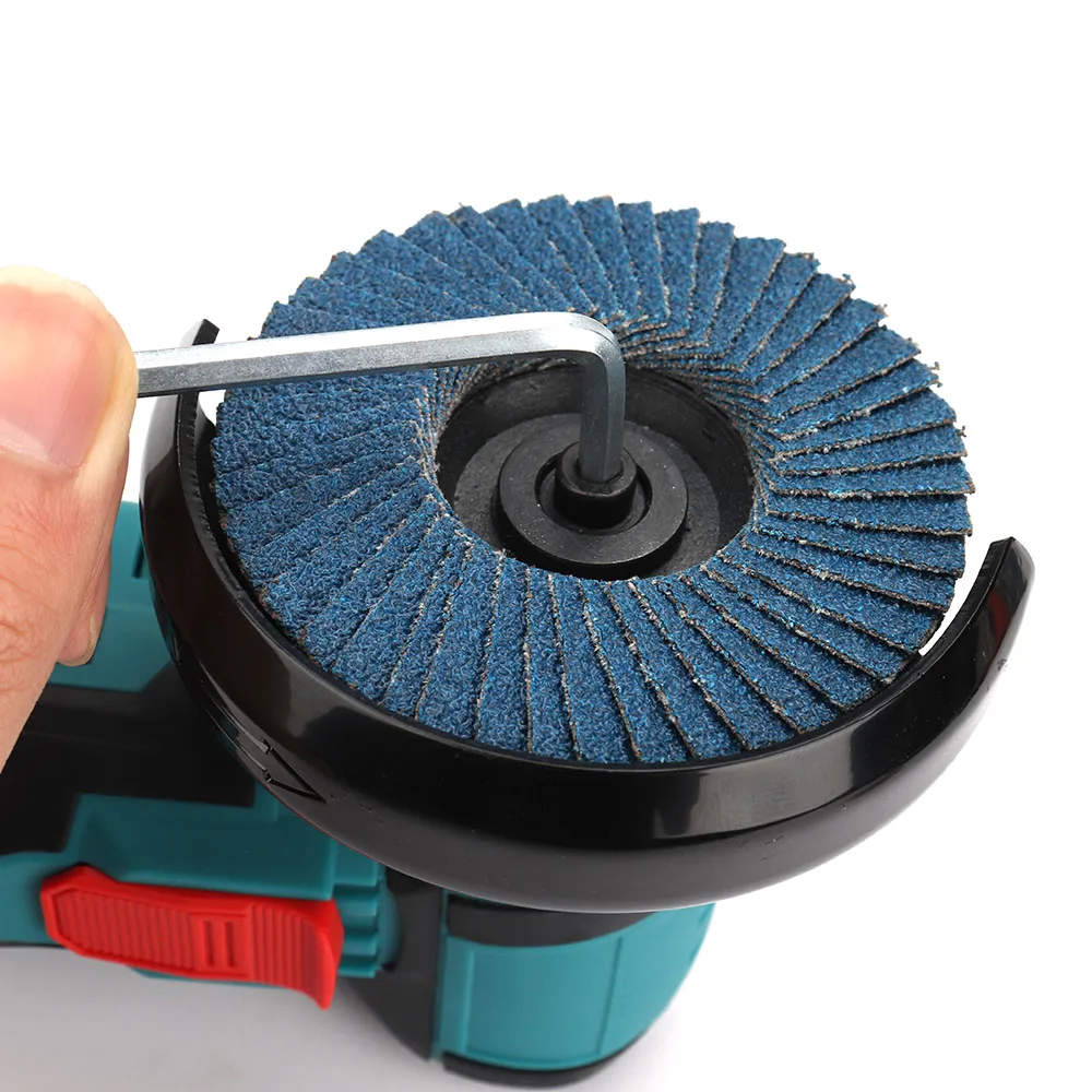 1 pz 3 pollici disco lamellare piatto mola tampone di lucidatura Dremel 80/60 grana smerigliatrice angolare lucidatura abrasiva accessori per utensili rotanti