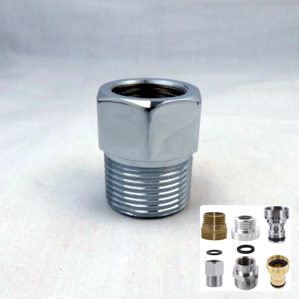 M18 M22 M24 Metal Faucet Adapters 1/2