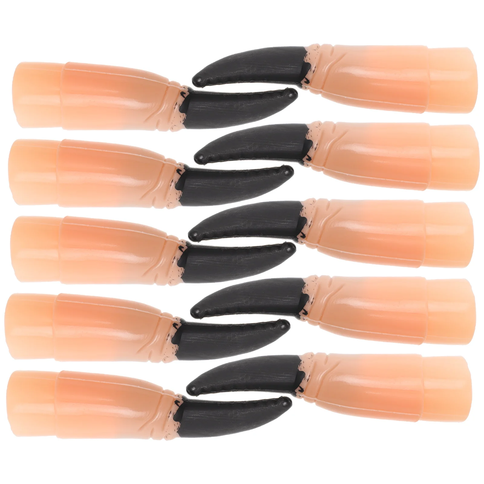 

10 шт., длинные пластиковые ногти зомби, костюм ведьмы на Хэллоуин, реквизит для вечеринки, черные ногти, ногти ведьмы