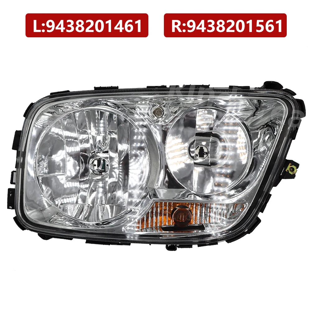 1PCS 24V European Truck Parts Head Lamp Headlight 9438201461 9438201561 9438201661 9438201761 For Mercedes Benz Actros MP3 MEGA