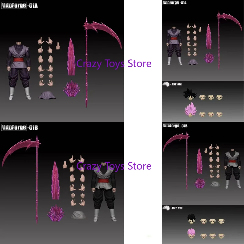 

In Stock VitoForge Scythe Lord Dragon Ball Black Goku Zamasu Super Saiyan Anime Model Toy Action Doll Collectible Gift