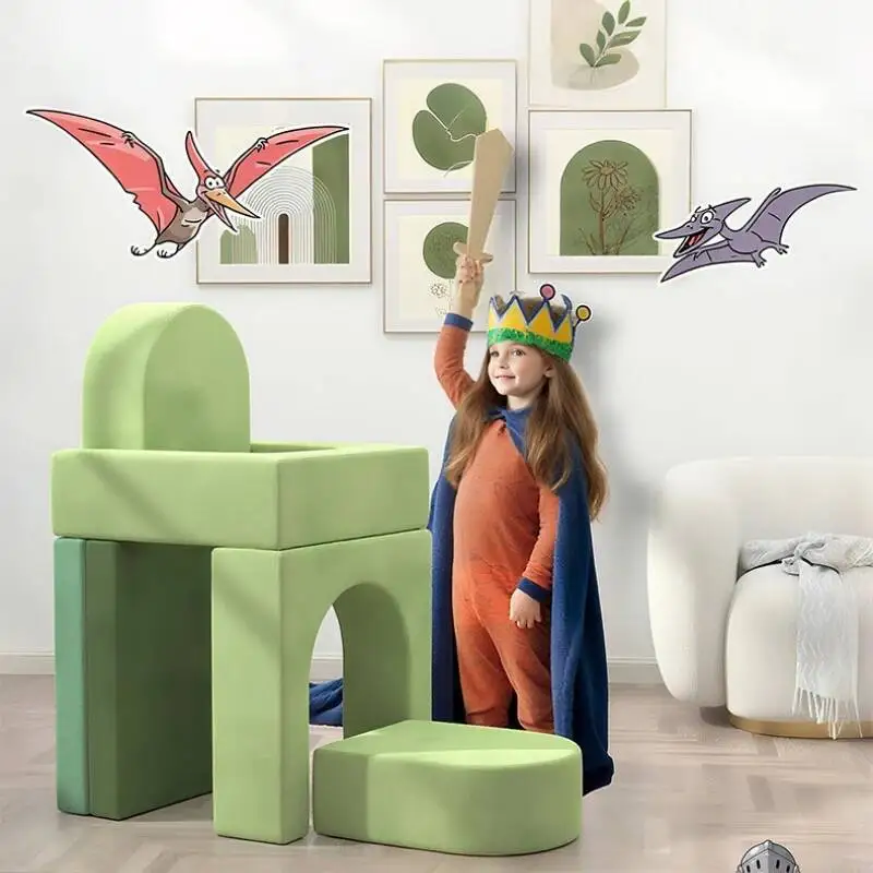 سجادة زحف لربط الألغاز، أريكة ألعاب الأطفال، سجادة مركز التعليم المبكر، مجموعة مجانية من أريكة الأطفال المعيارية للأطفال #3