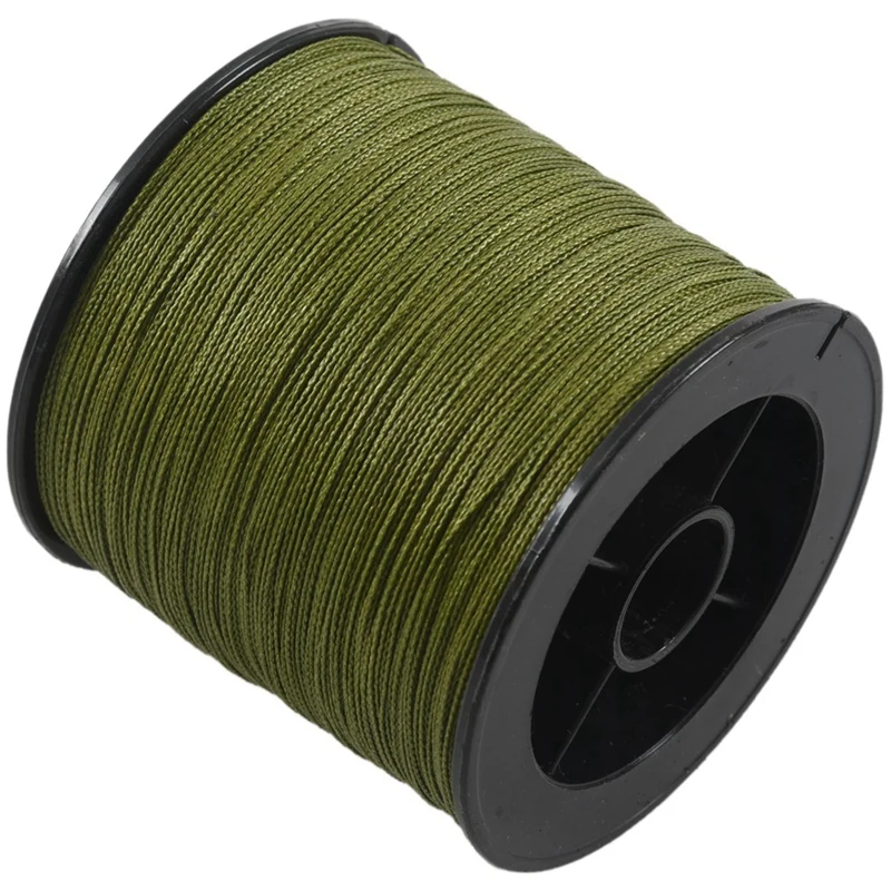 

8Pcs 500 M 30 LB 0.26Mm Fishing Line Strength PE Braided 4 Strands Green