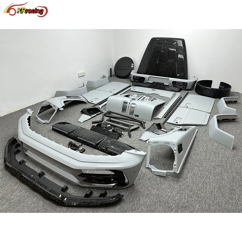 Mansori Style Partial Forged Carbon Fiber Car Body Kit With Bumber ,Hood For Mercedes Benz G-Class W464 G63 AMG 2019-2024