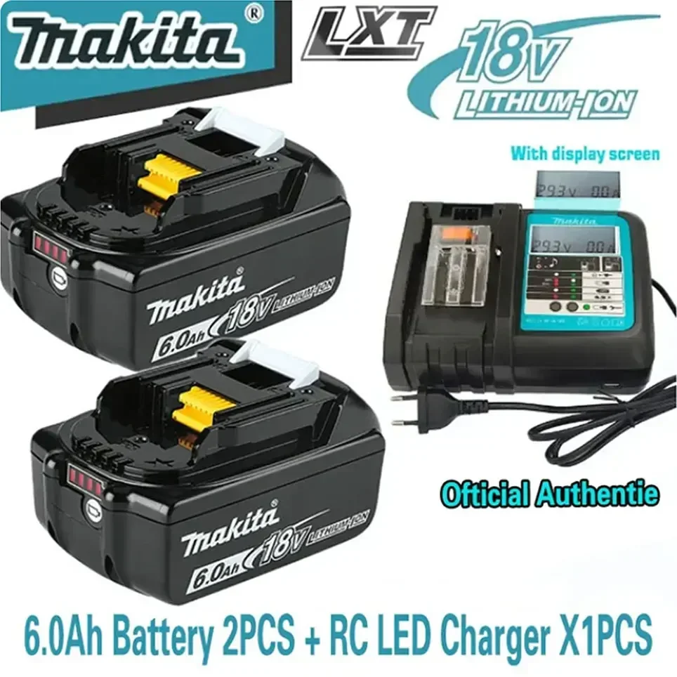 

Makita Charger 14.4V 18V Original DC18VRC Battery Charger Makita 6000mAh Bl1830 Bl1430 BL1860 BL1890 Tool Power Charger USB Prot