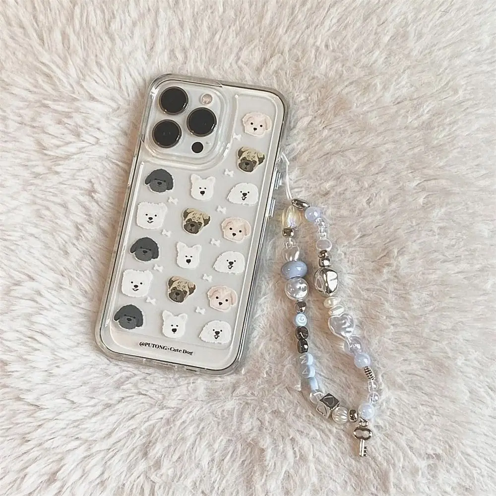 Hanging Cord Beaded Phone Chain Trendy Pendant Phone Charms Star Pearl Phone Strap Women Girls Handmade Summer Mobile Lanyard